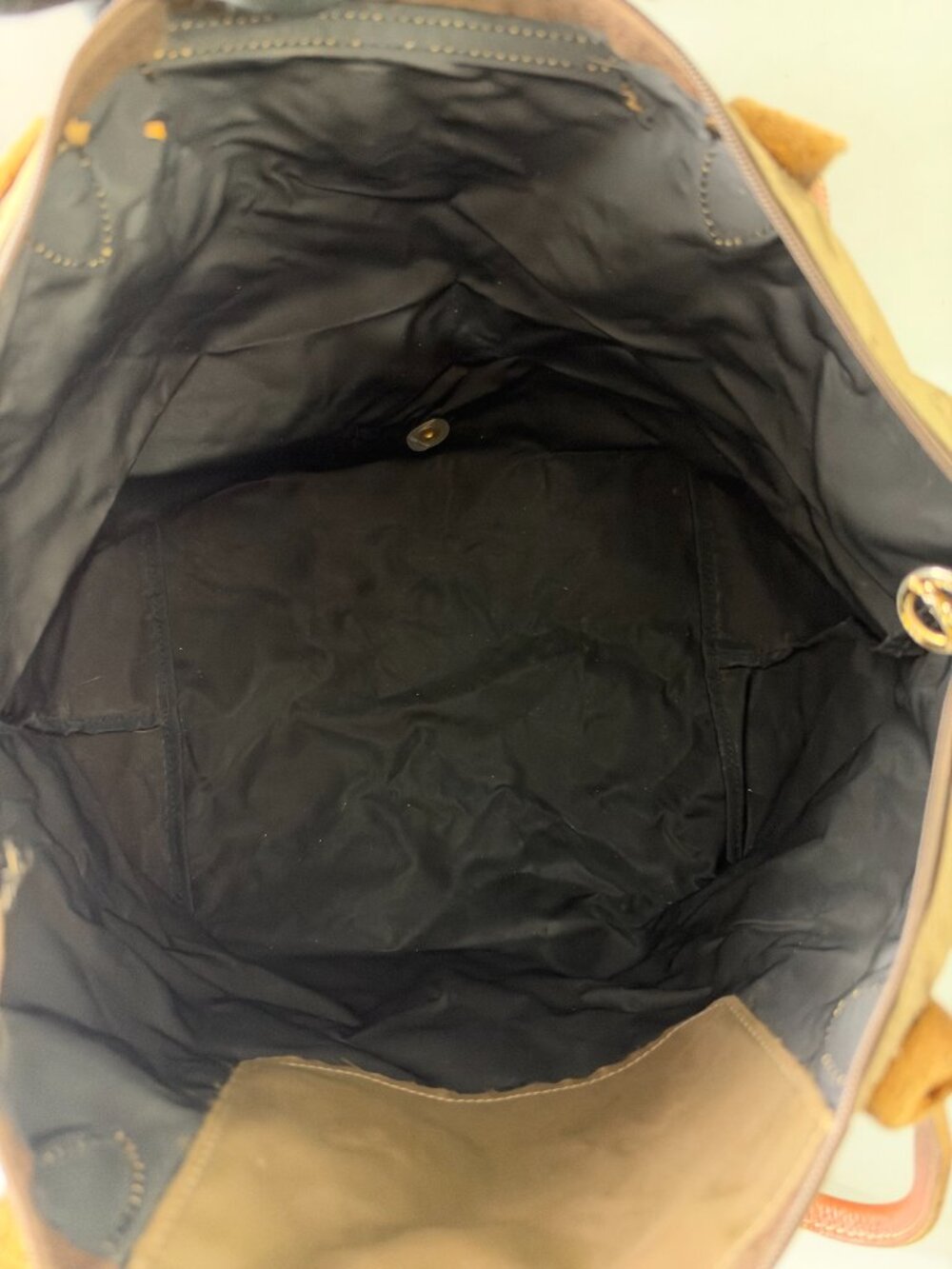 Authentic Longchamp Le Pliage Large Brown Nylon Tote Bag - Picture 10 of 15